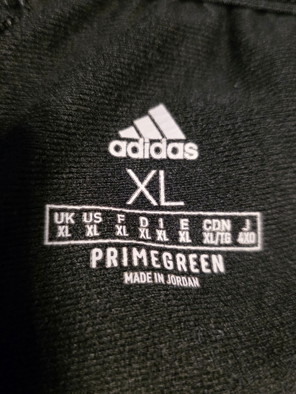 Adidas Black Track Pants White Stripes XL Straight Leg Zip Ankle Athleisure Y2K - Picture 4 of 4